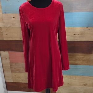 Giorgio Fiorelli Vibrant Scarlet Long Sleeve Dress
